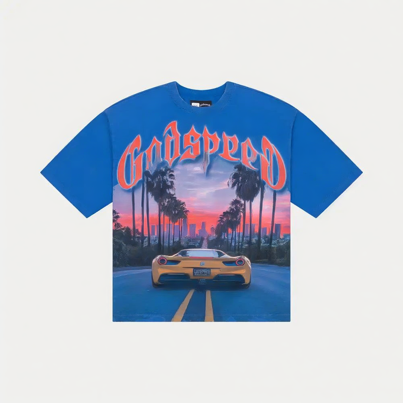 Godspeed Sunset BLVD T-shirt Royal Blue