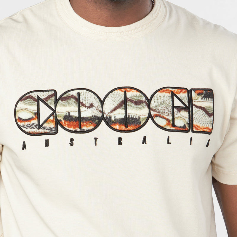 Coogi Australia (Block logo t-shirt in buff)