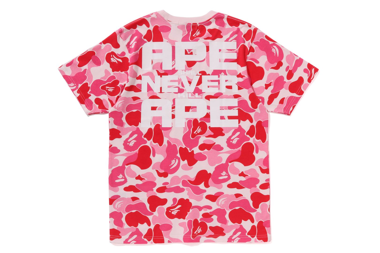Bape Men’s ABC Camo Asnka Tee Pink