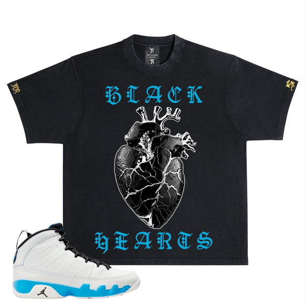 November reine (Black/blue “Black heart t-shirt)