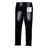 Premium disaster Men's ripped stretch jean chevron wash