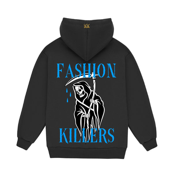 November reine (black/baby blue  “fashion hoodie)