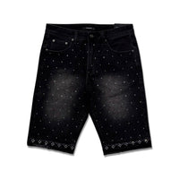 Kindred Men’s Rhinstone denim short Black