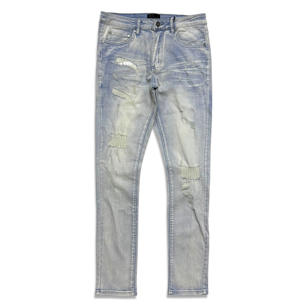 Supply Men's Distressed Skinny Jeans - Light Wash