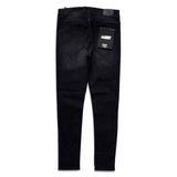 Kdnk Men's rhinestone skinny jeans black /grey wash