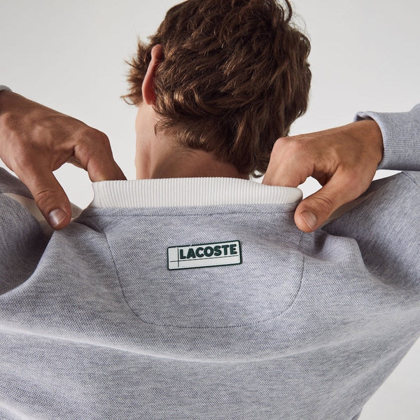 Lacoste (grey chine color block sweater)