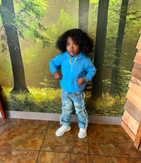 Elite Denim (kids Baby blue "I am the future hoodie)