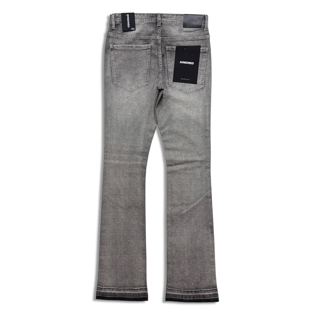 Kindred Men’s Rhinestone Stacked Jeans grey