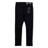 Focus Denim Men's Rhinestone Jeans - Black