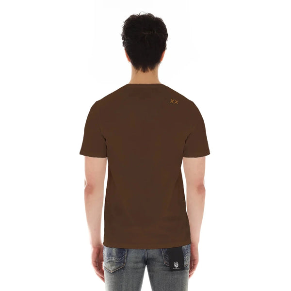 Cult of individuality Shimuchan Crew Neck Tee in Brown