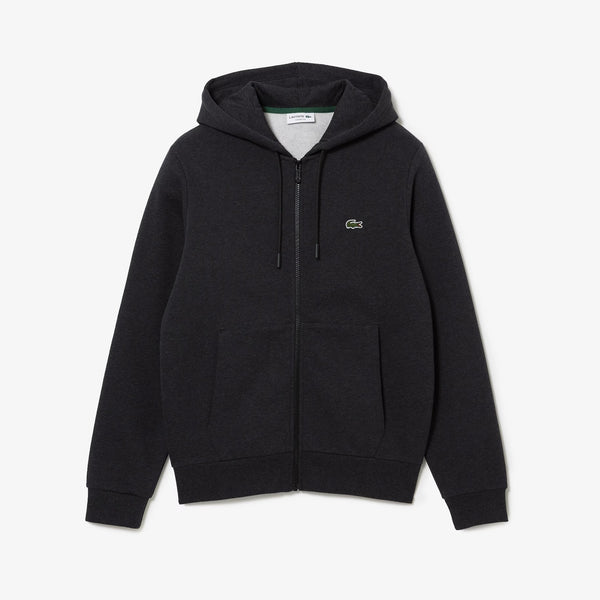Lacoste (Men’s Dark Grey fleece zip hoodie)