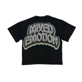 Mixed Emotion Rhinestone Seaside Tee Black
