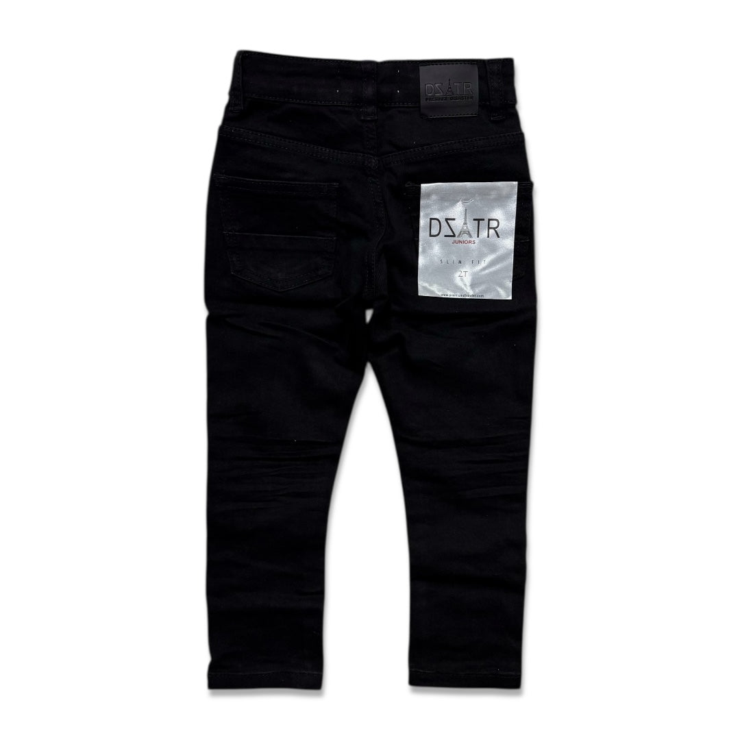 Premium disaster kids's ripped jean Black 3D