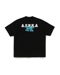 Bape Stencil Font Ape Head Tee Black
