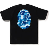 Bape Men’s ABC Camo Big Ape Head Tee Black x Blue