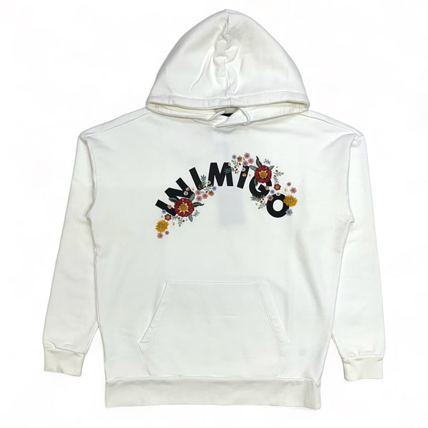 Inimigio (Snow white logo flowers oversized hoodie)