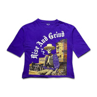 Focus Men's Rise & Grind Crop Tee – Purple