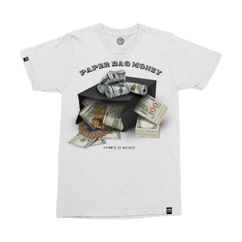 Streetz Iz Watchin (White "Paper bag money" T-Shirt)