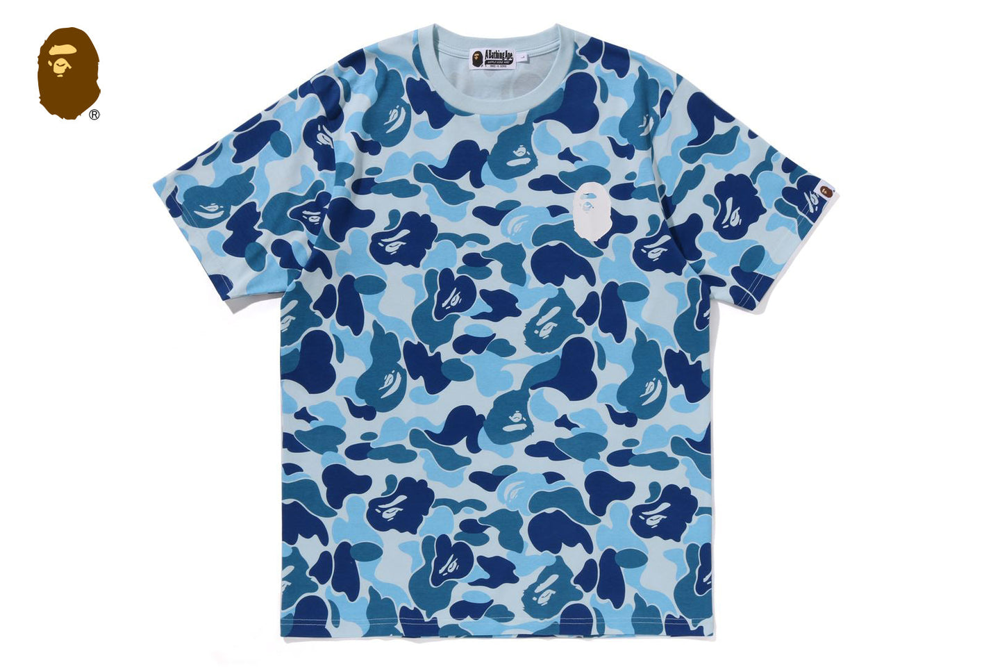 Bape Men’s ABC Camo Asnka Tee Blue