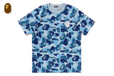Bape Men’s ABC Camo Asnka Tee Blue