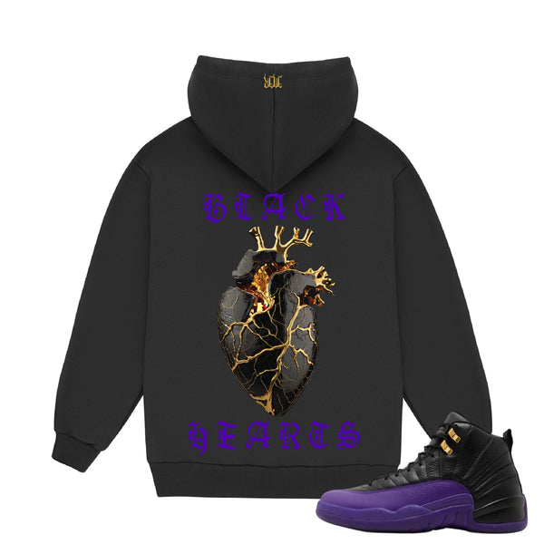 November reine (Purple  “black heart hoodie)