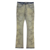 Vicious Denim Men's Star Stacked Embellished Jeans - Indigo