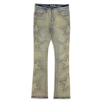 Vicious Denim Men's Star Stacked Embellished Jeans - Indigo