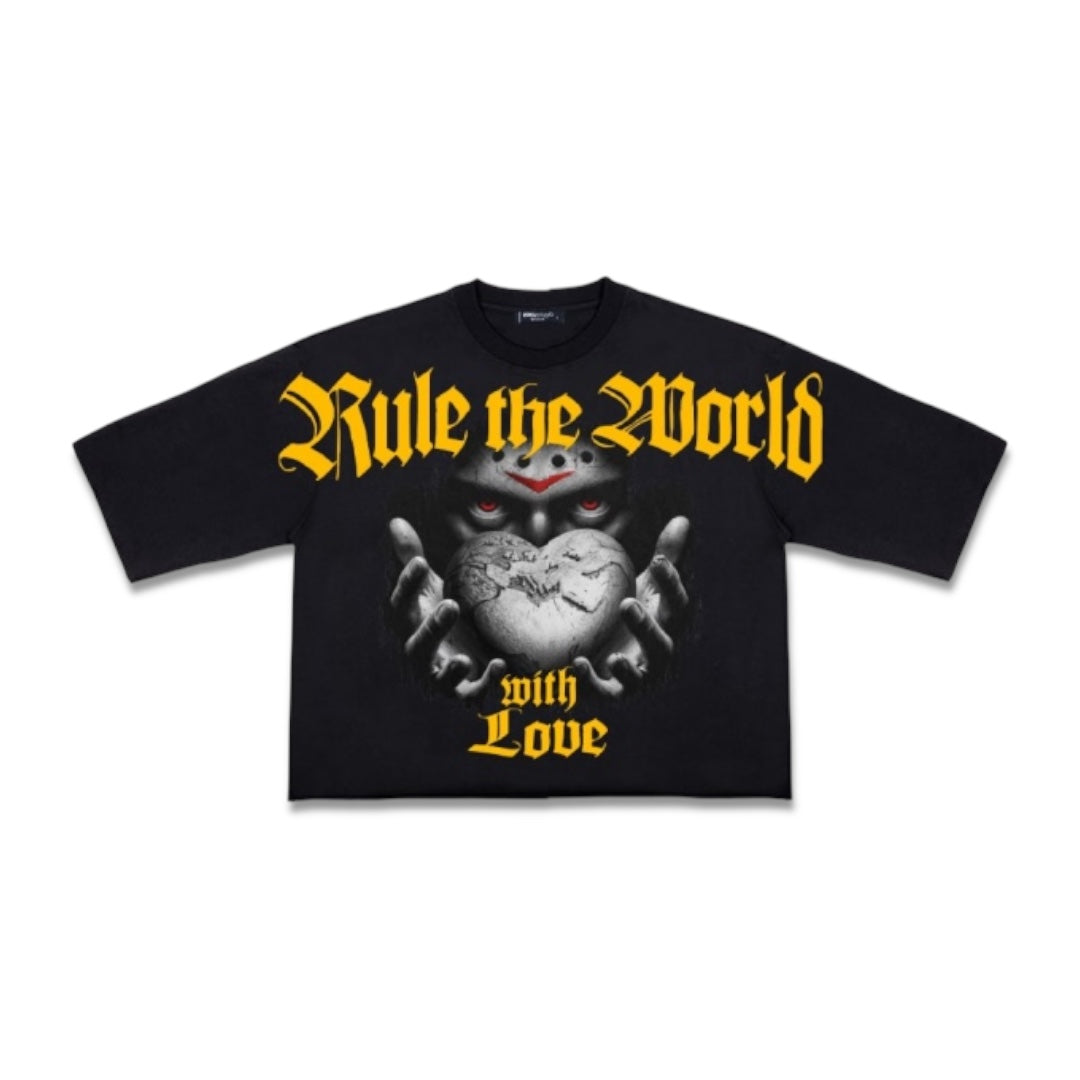Roku Studio one world cropped tee Black