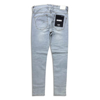 Kdnk Men's rhinestone skinny jeans light blue wash
