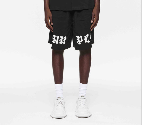 Purple Brand Men’s Pull-On Shorts – Black Lyocell | P537-LBBG324