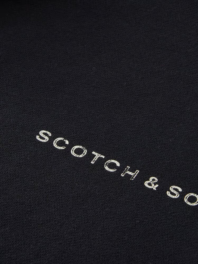 Scotch & Soda Essentials Logo Sweatshirt - Black