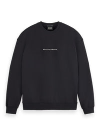 Scotch & Soda Essentials Logo Sweatshirt - Black