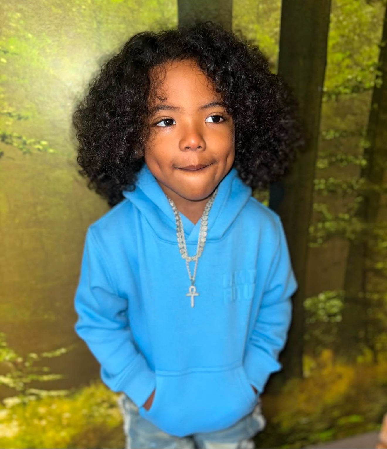 Elite Denim (kids Baby blue "I am the future hoodie)