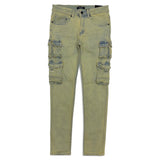 Kindred Men’s blue faded tinted indigo denim jean