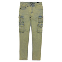 Kindred Men’s blue faded tinted indigo denim jean