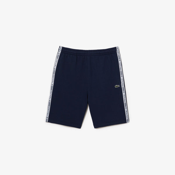 Lacoste (Men's Navy cotton flannel jogger short)
