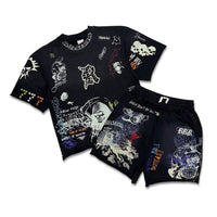 Rebel Living The Dreams Short Set Black