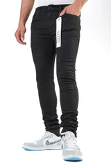 Premium disaster Men's classic ultra stretch jean - Jet black