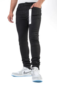 Premium disaster Men's classic ultra stretch jean - Jet black