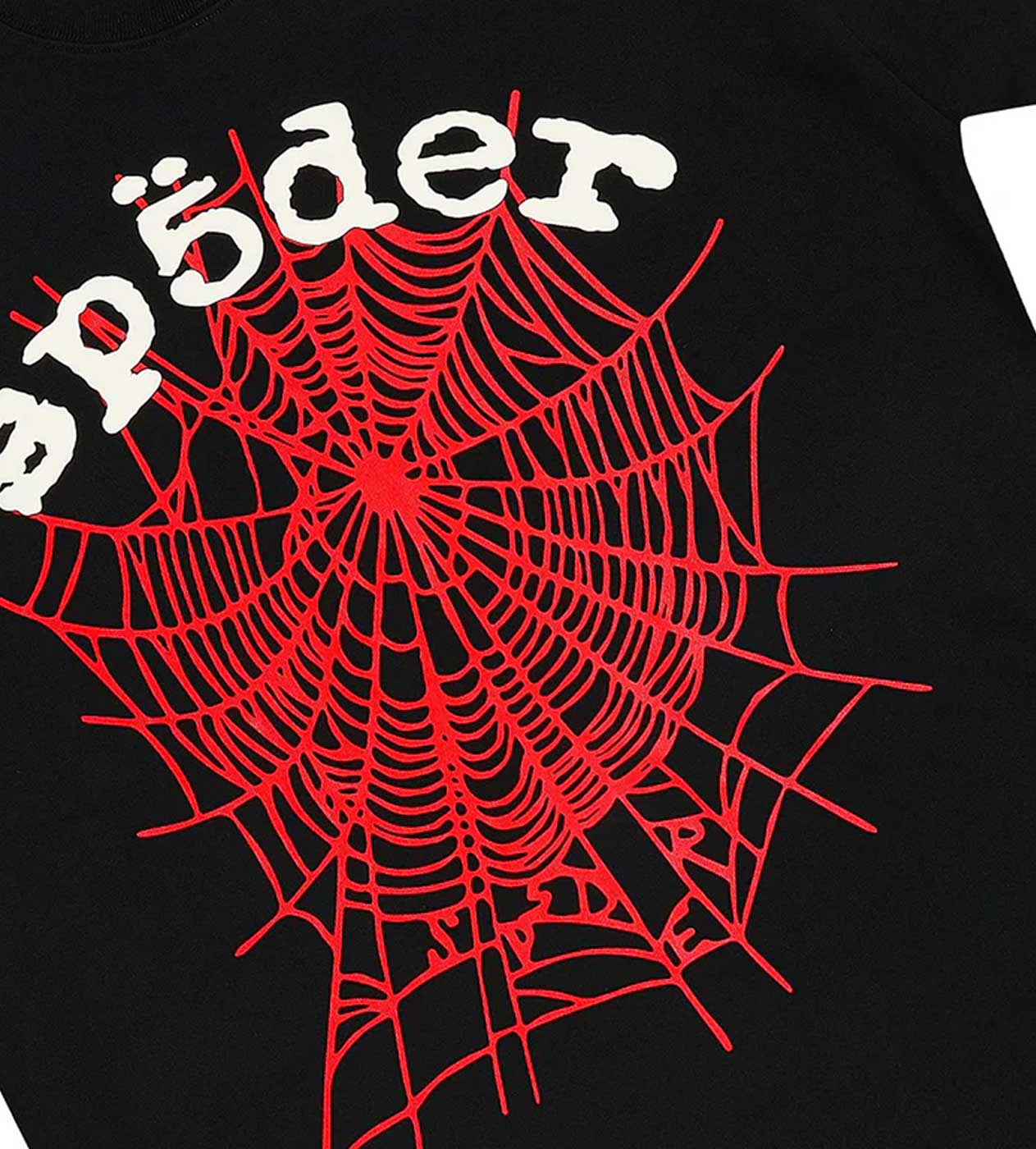 SP5DER Og Logo V2 Hw Spider Web Logo Tee Black/Red