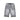 Focus Crystal Rhinestone Denim Shorts Grey