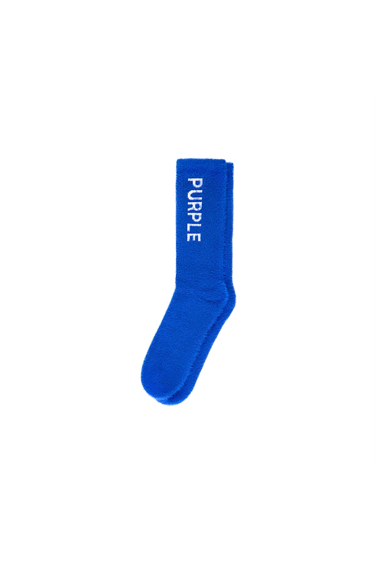 Purple Brand Mohair Knit Sock Blue