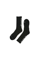 Purple Brand Cotton Crew Sock Crystal Black