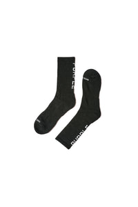 Purple Brand Cotton Crew Sock Black