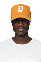 Purple Brand P Logo Trucker Hat Orange