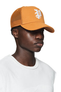 Purple Brand P Logo Trucker Hat Orange