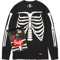 Supreme / Hanes Bones Thermal Crew L/S Tee Black