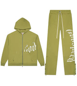 Godspeed OG Logo Jogging Set V2 Olive green