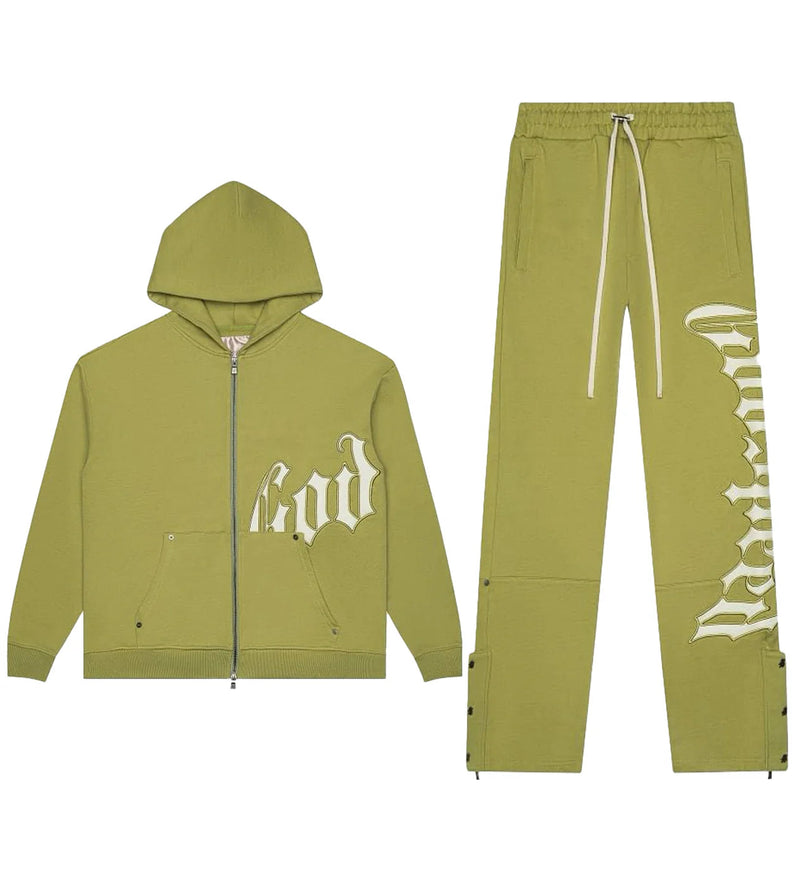 Godpseed OG Logo Jogging Set V2 Olive green