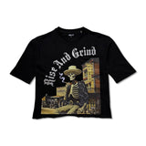 Focus Men's Rise & Grind Crop Tee – Black